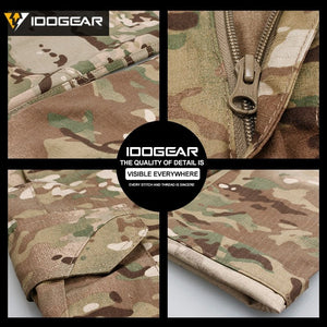 Le pantalon tactique IDOGEAR "IG-PA3204" pour missions et airsoft offre un design camouflage avec poches accordéon pour plus de rangement.