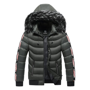 Parka d'hiver à capuche avec col en fourrure pour homme "New Zolun - KB Fashion" - Planète Rando