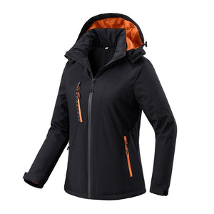 Parka d'hiver chaude & imperméable pour femme 1,2kg "MILOOR - Tenacious" - Noir / M | Planète Rando