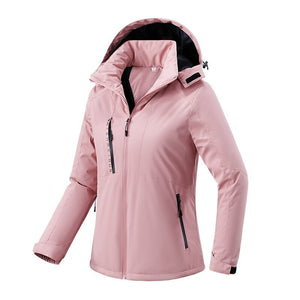 Parka d'hiver chaude & imperméable pour femme 1,2kg "MILOOR - Tenacious" - Rose / M | Planète Rando