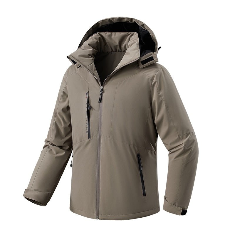 Parka d'hiver chaude & imperméable pour homme 1,2kg "MILOOR - Tenacious" - Khaki / M | Planète Rando