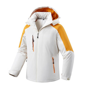 Parka d'hiver chaude & imperméable pour homme 1,2kg "MILOOR - Tenacious" - Blanc / M | Planète Rando