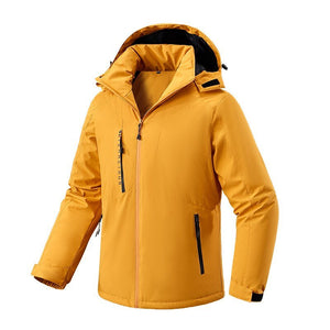 Parka d'hiver chaude & imperméable pour homme 1,2kg "MILOOR - Tenacious" - Jaune / M | Planète Rando