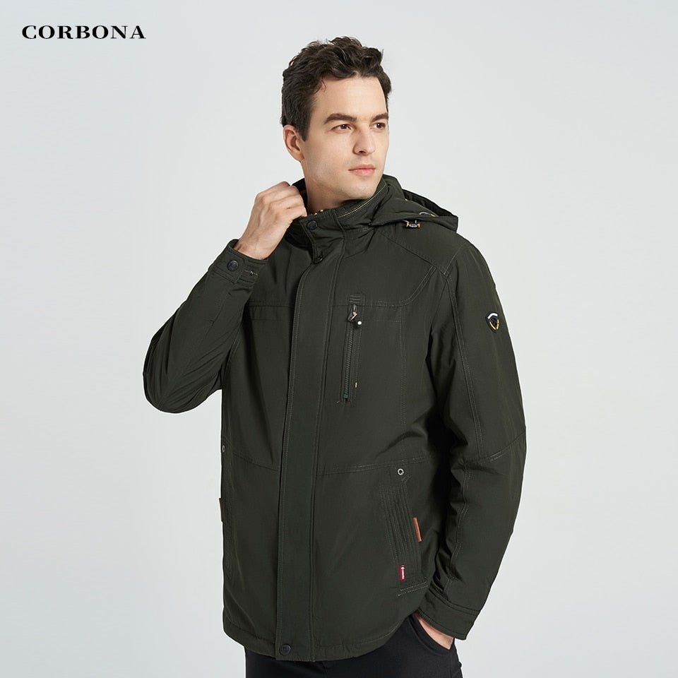 Parka d'hiver coupe-vent avec capuche pour homme 1,2kg "CORBONA – N-BX031" - | Planète Rando