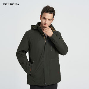 Parka d'hiver coupe-vent avec capuche pour homme 1,2kg "CORBONA – N-BX031" - | Planète Rando