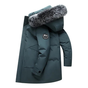 Parka d'hiver imperméable en duvet de canard pour homme "WORDKIND - 2099" - Bleu canard / XXXS | Planète Rando