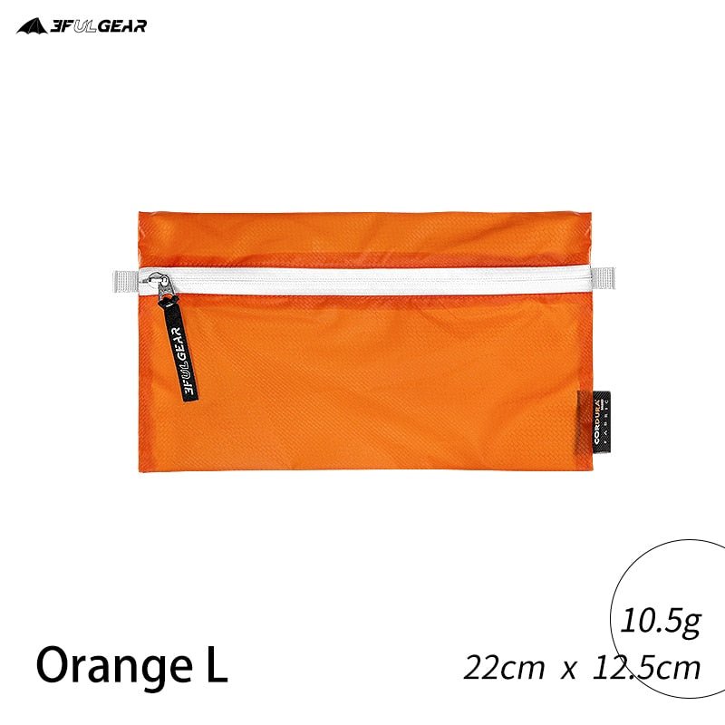 Pochette de rangement / trousse de toilette polyvalente et ultralégere 10g "3F UL GEAR - Volador 2" - Orange L / L | Planète Rando