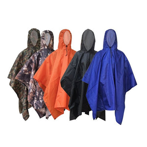Poncho 3 en 1 imperméable en nylon ripstop "Raincoat" - Planète Rando