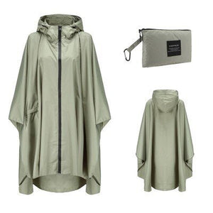 Poncho imperméable / veste de pluie de randonnée en plein air "Kmooliistory - Rain Poncho" - Vert | Planète Rando