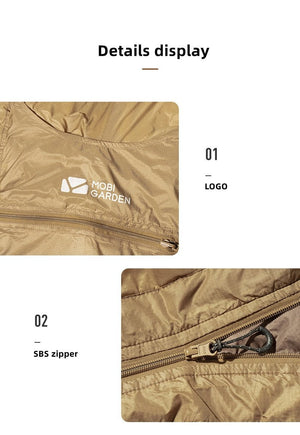 Poncho / sac de couchage 2 en 1 confort 10°C 750g "Mobi Garden - Outdoor cloak" - Planète Rando