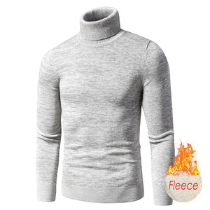 Pull à col roulé en coton et polaire pour homme "TFU - Thermal pull" - Planète Rando