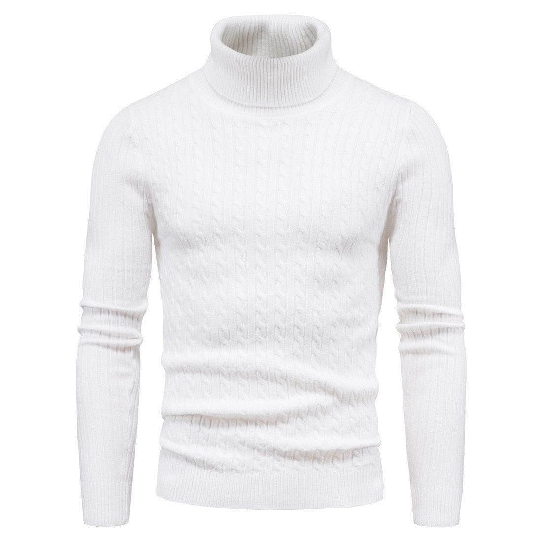 Pull chaud à col roulé pour homme "King Billion - M012222" - Blanc / S | Planète Rando