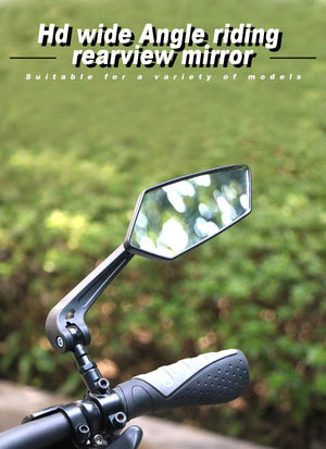 Rétroviseurs de guidon de vélo réglable 360° miroir gauche et droit "Riderrace - RR7679" - Planète Rando