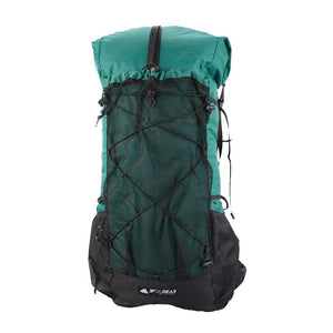 Sac à dos de randonnée ultraléger et imperméable 46L + 10L 850g "3F UL GEAR - Qi dian" - Vert | Planète Rando