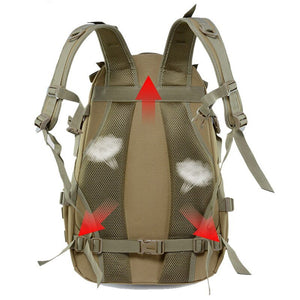 Sac à dos militaire tactique avec bandes réfléchissantes 40L "Scione - Backapcak outdoor" - Planète Rando