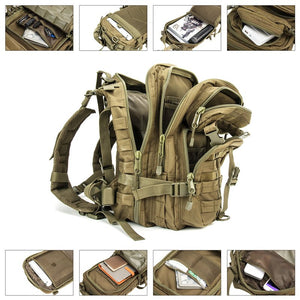 Sac à dos tactique en Nylon 1000D 30L "LQARMY - Tactical bagpack" - Planète Rando