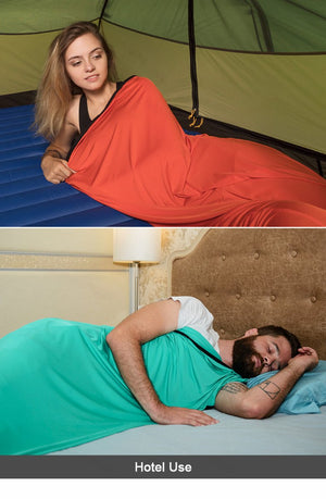 Drap de sac de couchage / sac à viande à haute élasticité en coton 360g "Naturehike - Sleeping bag liner" - | Planète Rando