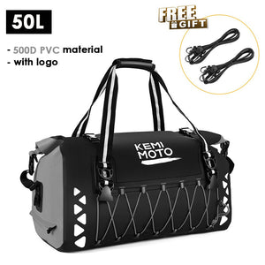 Sacoche arrière imperméable en PVC avec bandoulière "KemiMoto - Luggage bag" - Planète Rando