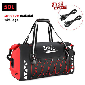 Sacoche arrière imperméable en PVC avec bandoulière "KemiMoto - Luggage bag" - Planète Rando