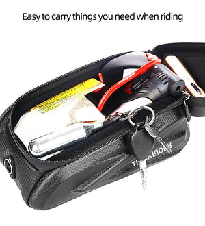 Sacoche de vélo de cadre avec étui pour écran tactile de 7 pouces 220g "ThinkRider - THK-02" - Planète Rando