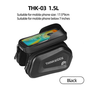 Sacoche de vélo de cadre avec étui pour écran tactile de 7 pouces 220g "ThinkRider - THK-02" - Planète Rando