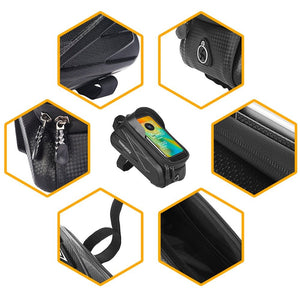 Sacoche de vélo de cadre avec étui pour écran tactile de 7 pouces 220g "ThinkRider - THK-02" - Planète Rando