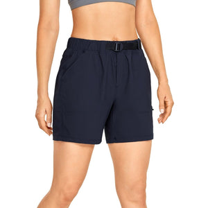 Short / bermuda décontracté taille haute avec poches pour femme "CRZ Yoga – RS51" - Planète Rando