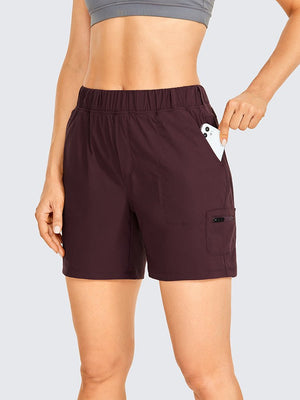 Short / bermuda décontracté taille haute avec poches pour femme "CRZ Yoga – RS51" - Planète Rando