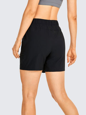Short / bermuda décontracté taille haute avec poches pour femme "CRZ Yoga – RS51" - Planète Rando