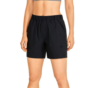 Short / bermuda décontracté taille haute avec poches pour femme "CRZ Yoga – RS51" - Planète Rando