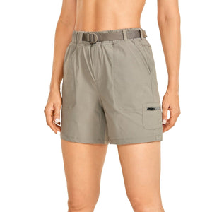 Short / bermuda décontracté taille haute avec poches pour femme "CRZ Yoga – RS51" - Planète Rando