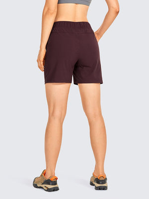 Short / bermuda décontracté taille haute avec poches pour femme "CRZ Yoga – RS51" - Planète Rando