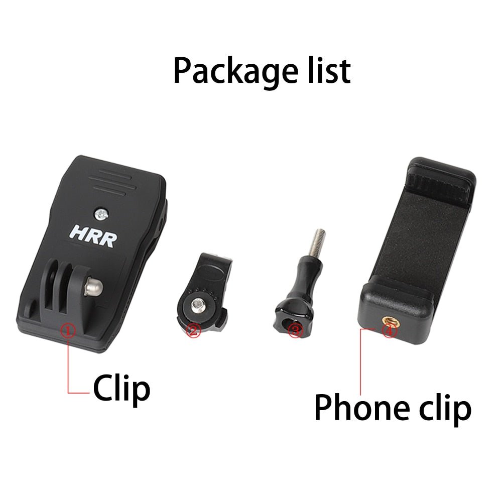 Support 360° de téléphone / caméra sur sangle de sac à dos "HRR - Phone Backpack Mount" - Planète Rando