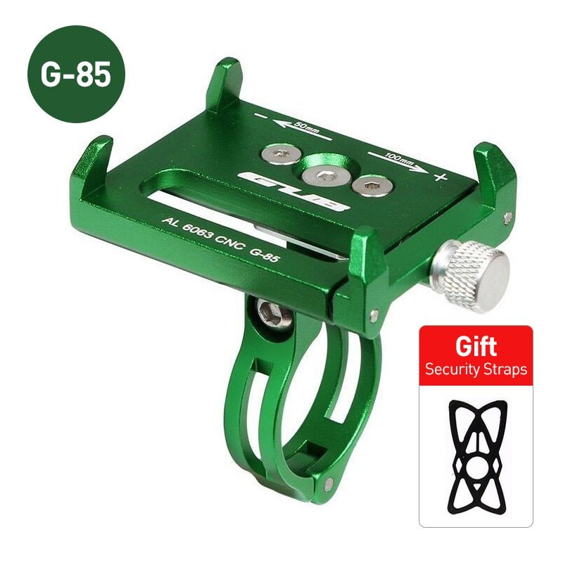 Support téléphone vélo HONEVER GUB Series en aluminium CNC, réglable, sangles de sécurité, idéal pour activités outdoor.