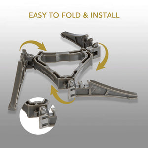 Support de trépied pour cartouche de gaz "Campingmoon - Gas tank" - Planète Rando