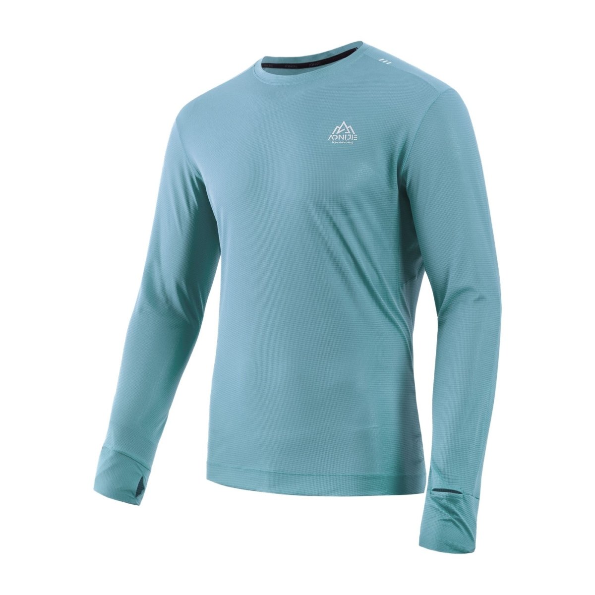 T-shirt running à manches longues pour homme "AONIJIE – FM5127" - Bleu ciel / S | Planète Rando