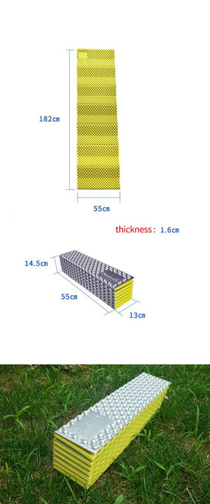 Tapis de camping / sit-pad ultraléger et pliable en mousse IXPE "XC Sport - Jungle" - Planète Rando