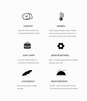 Tapis de couchage pliable en mousse ultraléger & résistant à l'humidité "3F UL GEAR" - Planète Rando