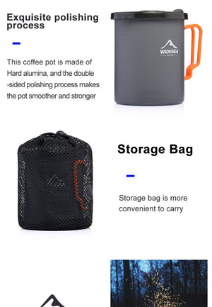 Tasse de camping avec presse française "Widesea - WSC" - Planète Rando