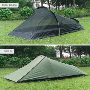 Tente de camping double-parois pour 1 personne 4 saisons 1,3kg "Skyline Outdoors - Canopee" - Planète Rando