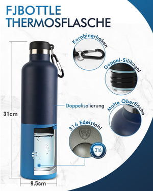 Thermos en acier inoxydable 1000ml sans BPA avec étui isolant "FJbottle – Pure" - Planète Rando
