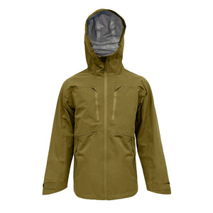 Veste de randonnée imperméable à 3 couches avec capuche pour homme "LKVER - DWR Jacket" - Khaki / S | Planète Rando