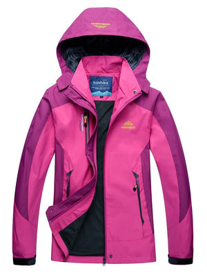 Veste de randonnée imperméable et coupe-vent pour femme 650g "Outdoorsport - Kaishika" - Planète Rando