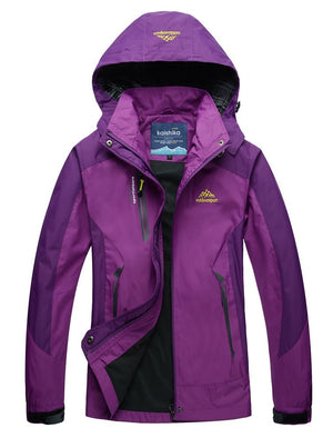 Veste de randonnée imperméable et coupe-vent pour femme 650g "Outdoorsport - Kaishika" - Planète Rando