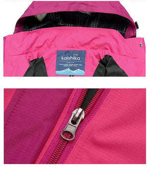 Veste de randonnée imperméable et coupe-vent pour femme 650g "Outdoorsport - Kaishika" - Planète Rando