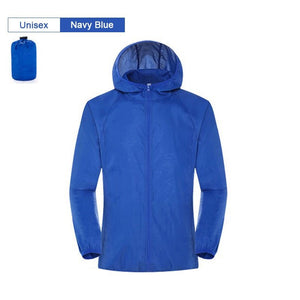 Veste imperméable / coupe-vent ultraléger UPF 40+ 120g "LNGXO - UL-Light" - Bleu navy / S | Planète Rando