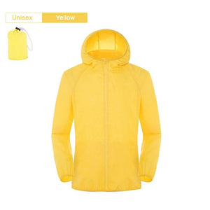 Veste imperméable / coupe-vent ultraléger UPF 40+ 120g "LNGXO - UL-Light" - Jaune / S | Planète Rando