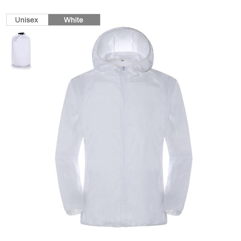 Veste imperméable / coupe-vent ultraléger UPF 40+ 120g "LNGXO - UL-Light" - Blanc / S | Planète Rando