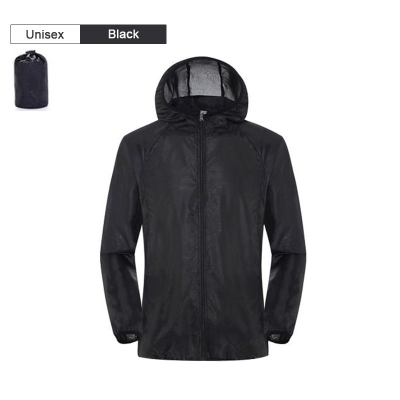 Veste imperméable / coupe-vent ultraléger UPF 40+ 120g "LNGXO - UL-Light" - Noir / S | Planète Rando