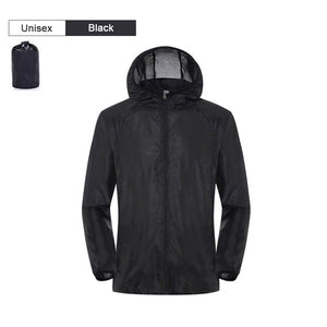 Veste imperméable / coupe-vent ultraléger UPF 40+ 120g "LNGXO - UL-Light" - Noir / S | Planète Rando